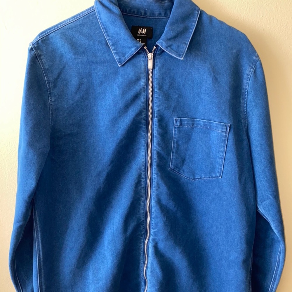 h&m denim shirt jacket